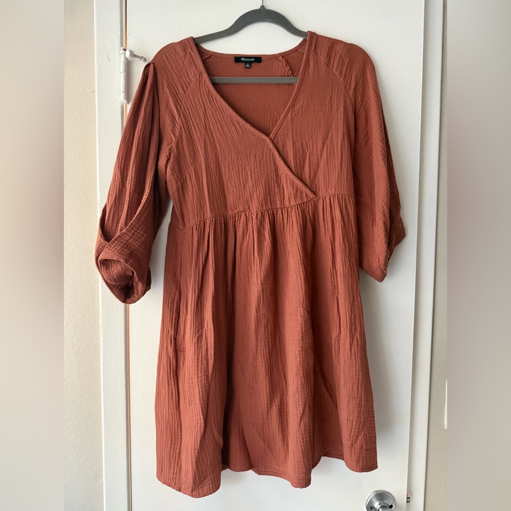 Madewell Marianna Puff-Sleeve Mini Dress